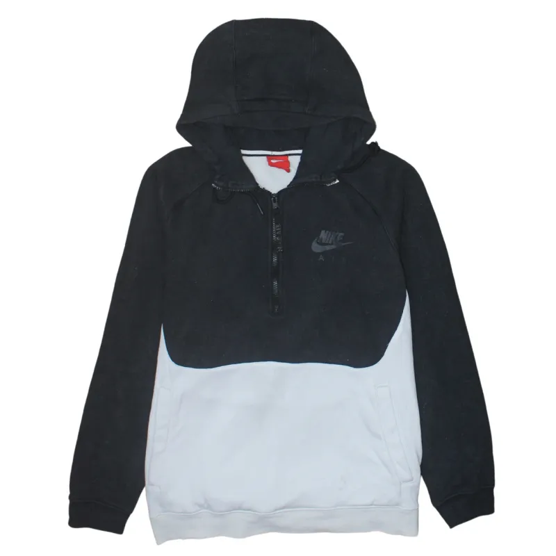 Nike 90's Swoosh Quarter Zip Hoodie Medium Black sold by Vintage Club