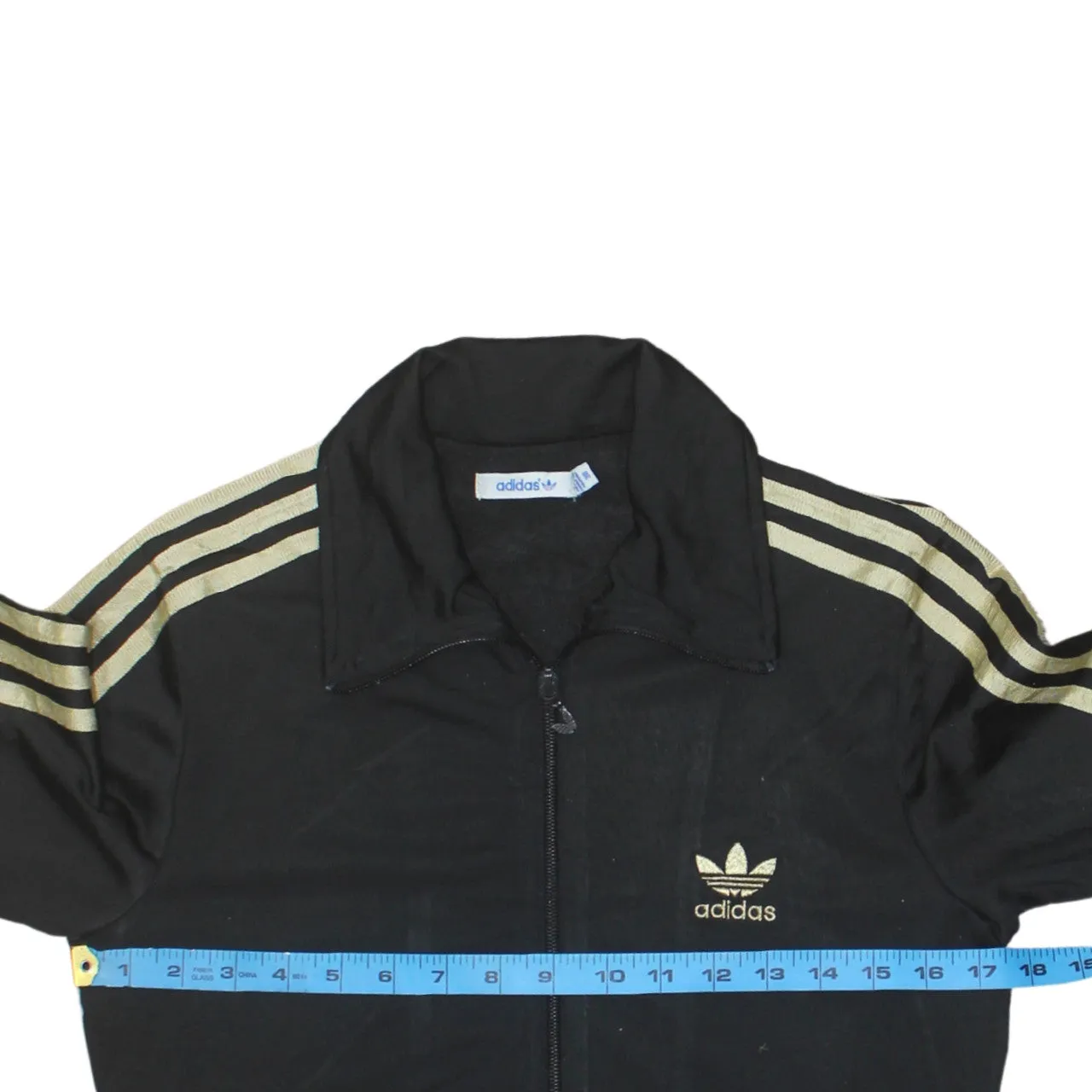 Adidas 90's Striped Sleeve Full Zip Up Sweatshirt XSmall Black sold by Vintage Club product image thumbnail 5