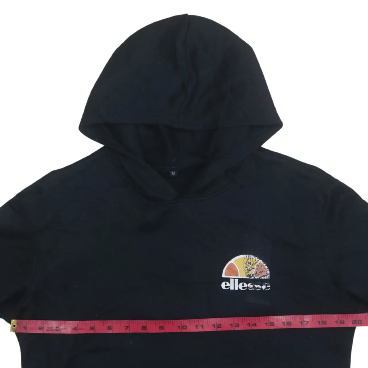 Ellesse 90's Drawstring Pockets Pullover Hoodie Medium Navy Blue sold by Vintage Club product image thumbnail 5