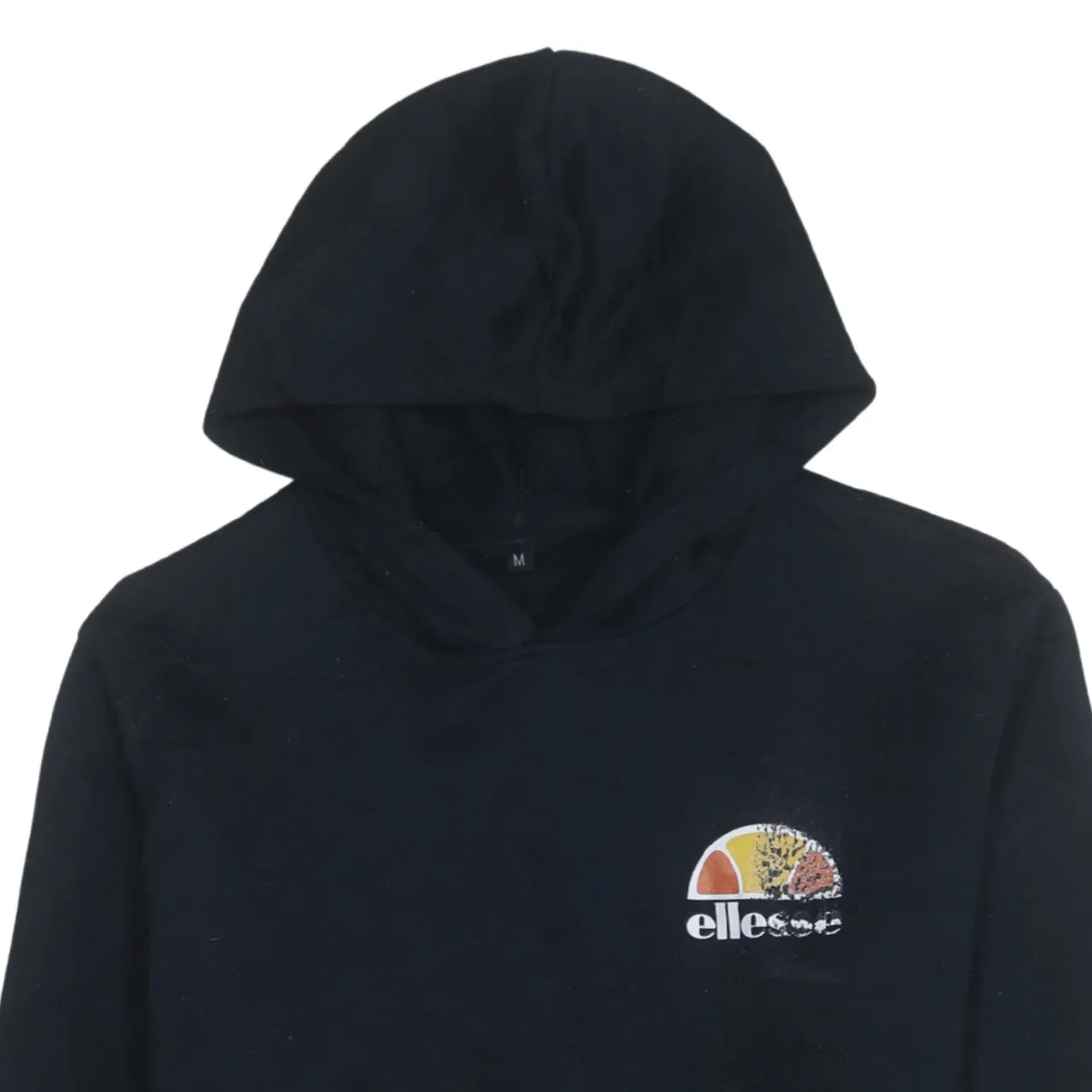 Ellesse 90's Drawstring Pockets Pullover Hoodie Medium Navy Blue sold by Vintage Club product image thumbnail 3