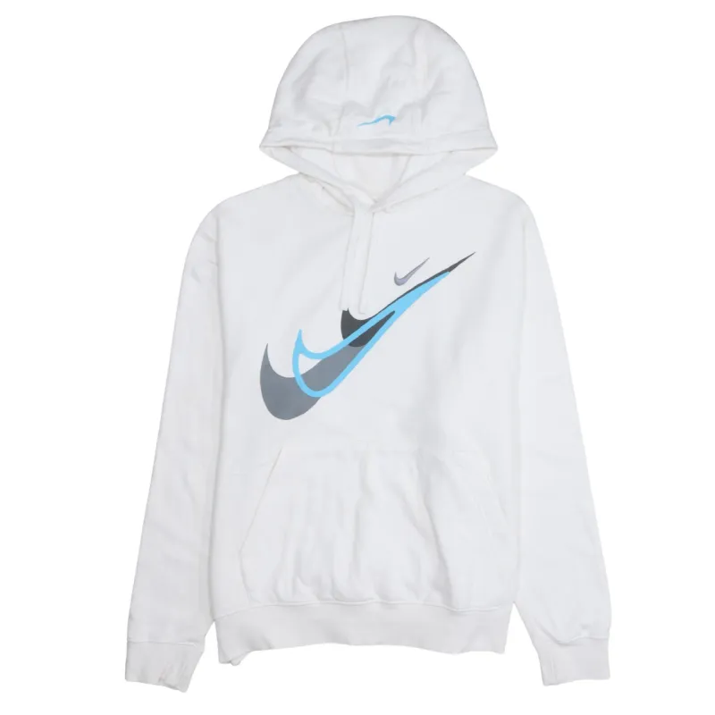 Nike 90's Center Middle Swoosh Pullover Hoodie Large White sold by Vintage Club