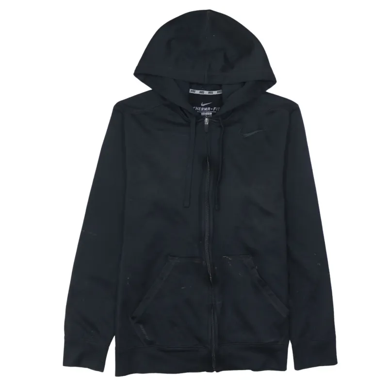 Nike 90's Swoosh Full Zip Up Hoodie Large Black sold by Vintage Club