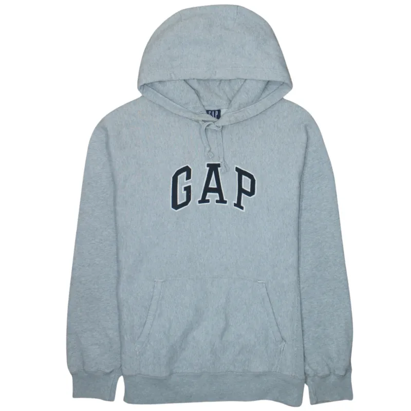 Gap 90's Spellout Pullover Hoodie Small Grey sold by Vintage Club
