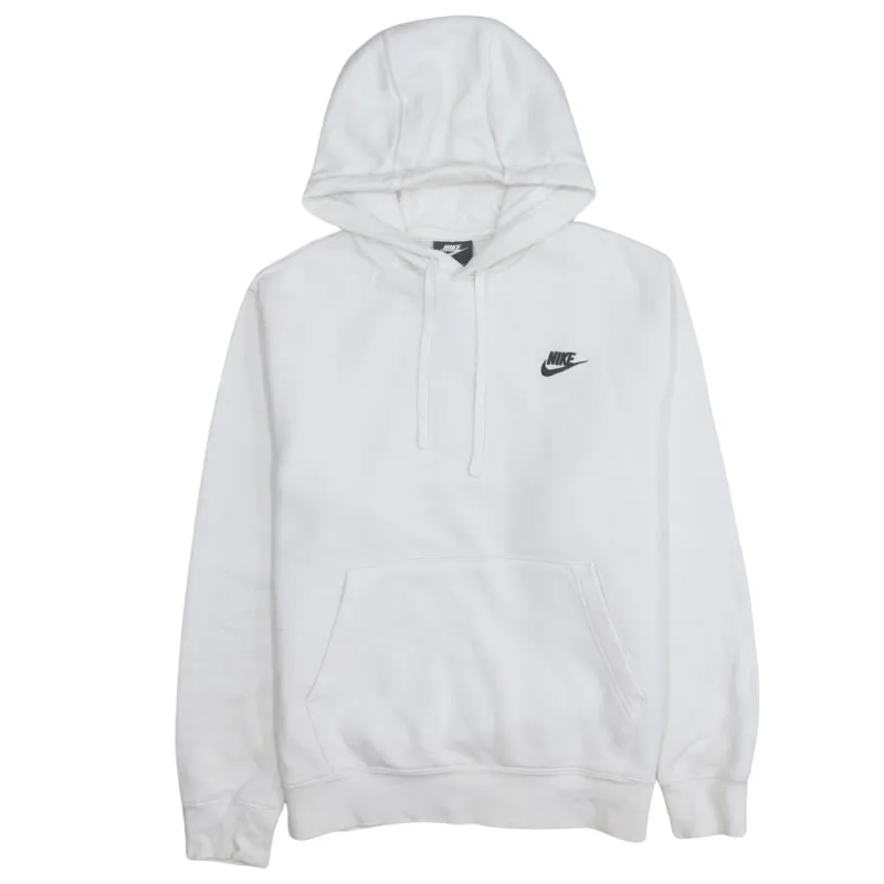 Nike 90's Swoosh Pullover Hoodie Medium White sold by Vintage Club