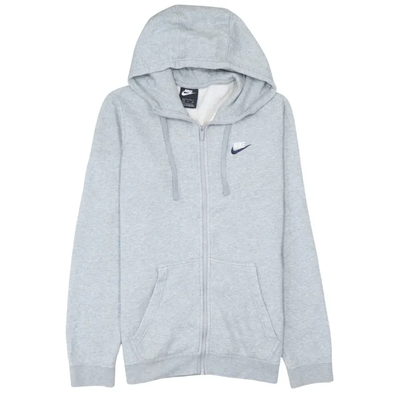 Nike 90's Swoosh Full Zip Up Hoodie Small Grey sold by Vintage Club