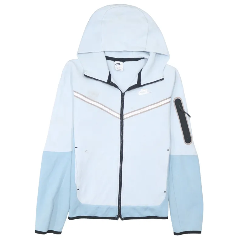 Nike 90's Swoosh Full Zip Up Hoodie XSmall Blue sold by Vintage Club