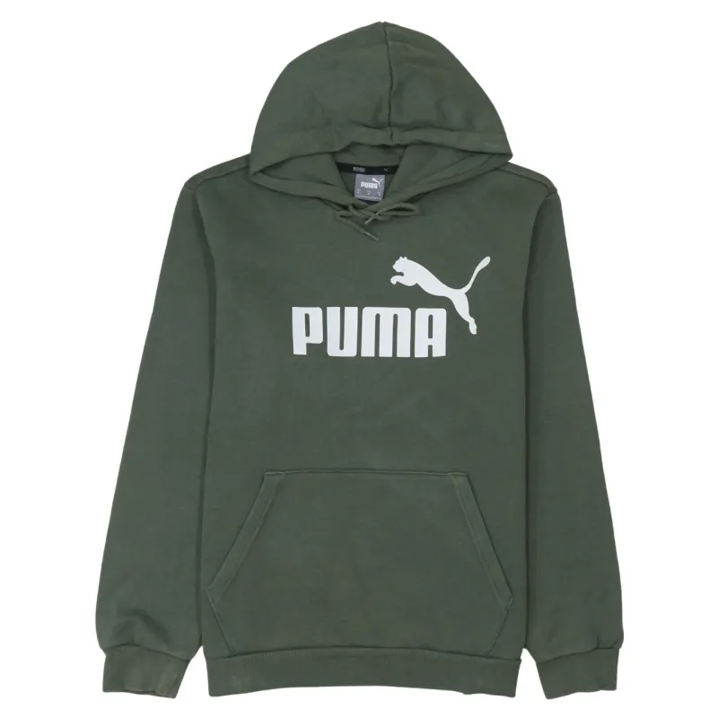 Puma 90's Spellout Pullover Hoodie Medium Green sold by Vintage Club