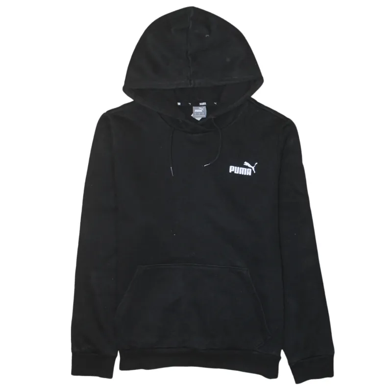 Puma 90's Drawstring Pockets Pullover Hoodie Medium Black sold by Vintage Club