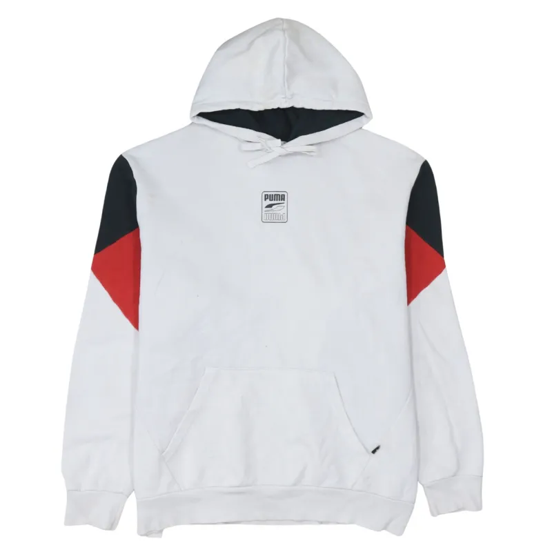 Puma 90's Drawstring Pockets Pullover Hoodie XLarge White sold by Vintage Club