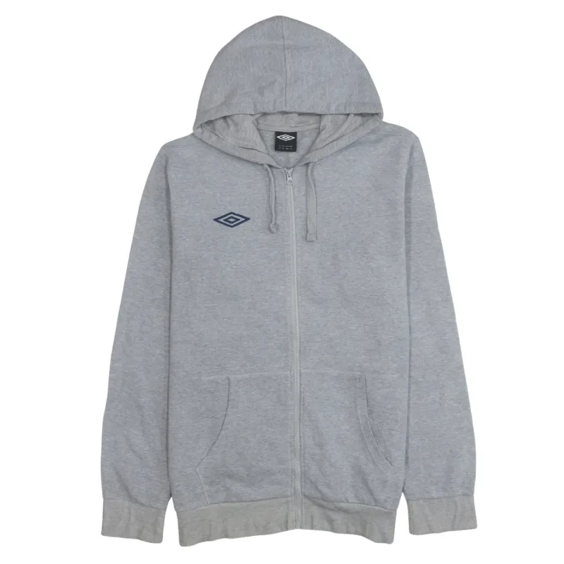 Umbro 90's Lightweight Full Zip Up Hoodie XLarge Grey made by Umbro