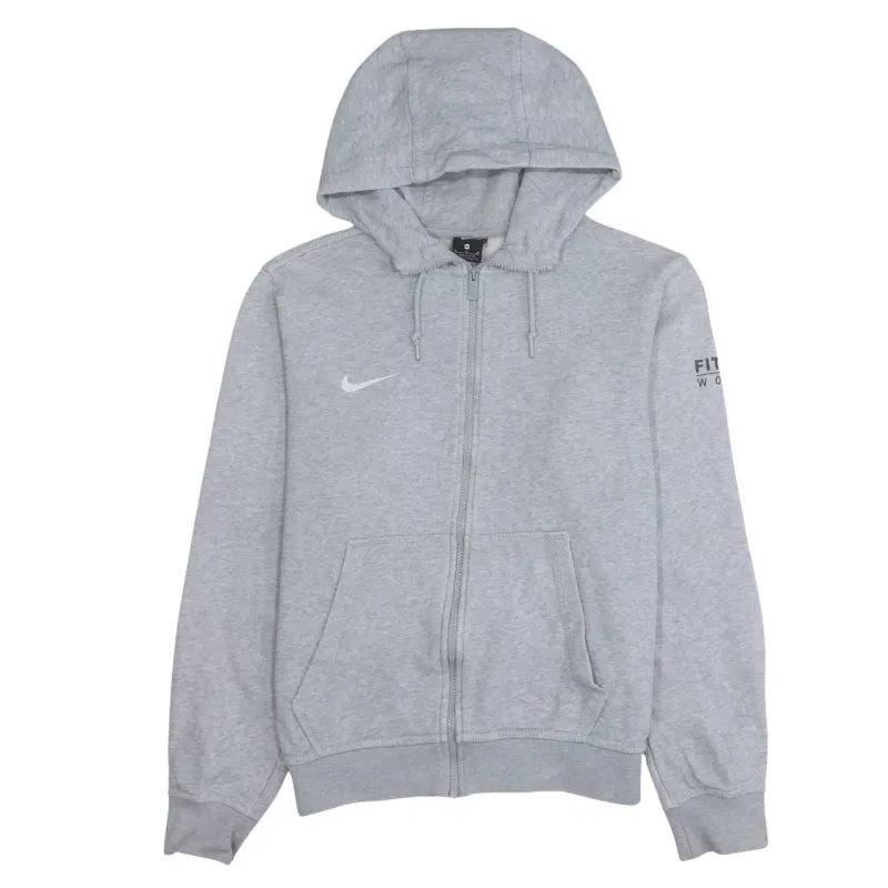 Nike 90's Swoosh Full Zip Up Hoodie Medium Grey sold by Vintage Club