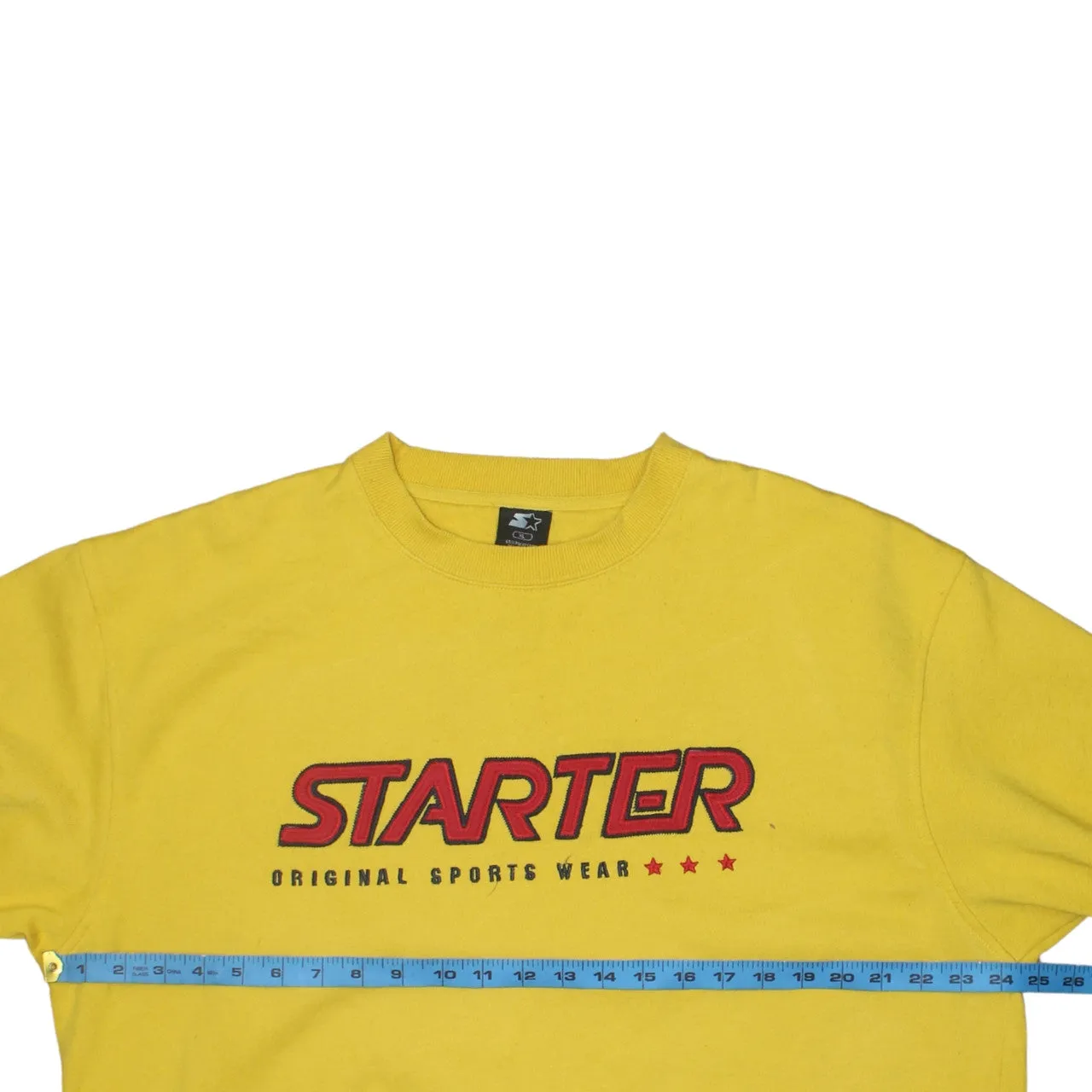 Starter 90's Spellout Crew Neck Sweatshirt XLarge Yellow sold by Vintage Club product image thumbnail 5