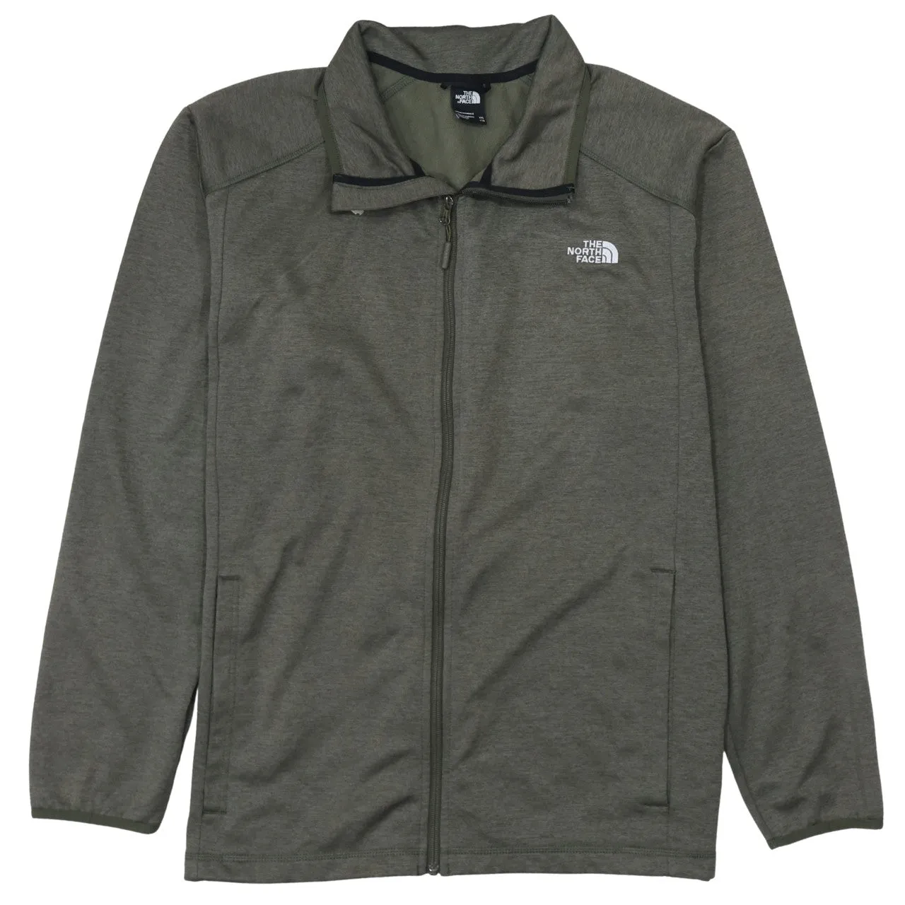 The North Face 90's Lightweight Full Zip Up Sweatshirt XXLarge (2XL) Green sold by Vintage Club