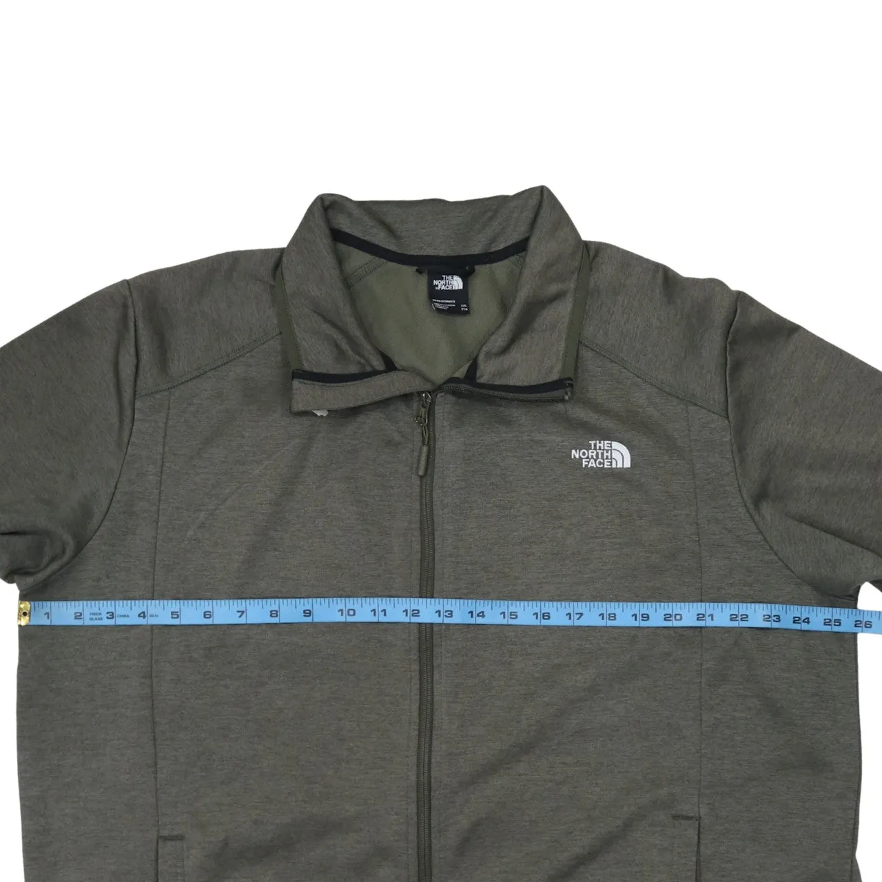 The North Face 90's Lightweight Full Zip Up Sweatshirt XXLarge (2XL) Green sold by Vintage Club product image thumbnail 5