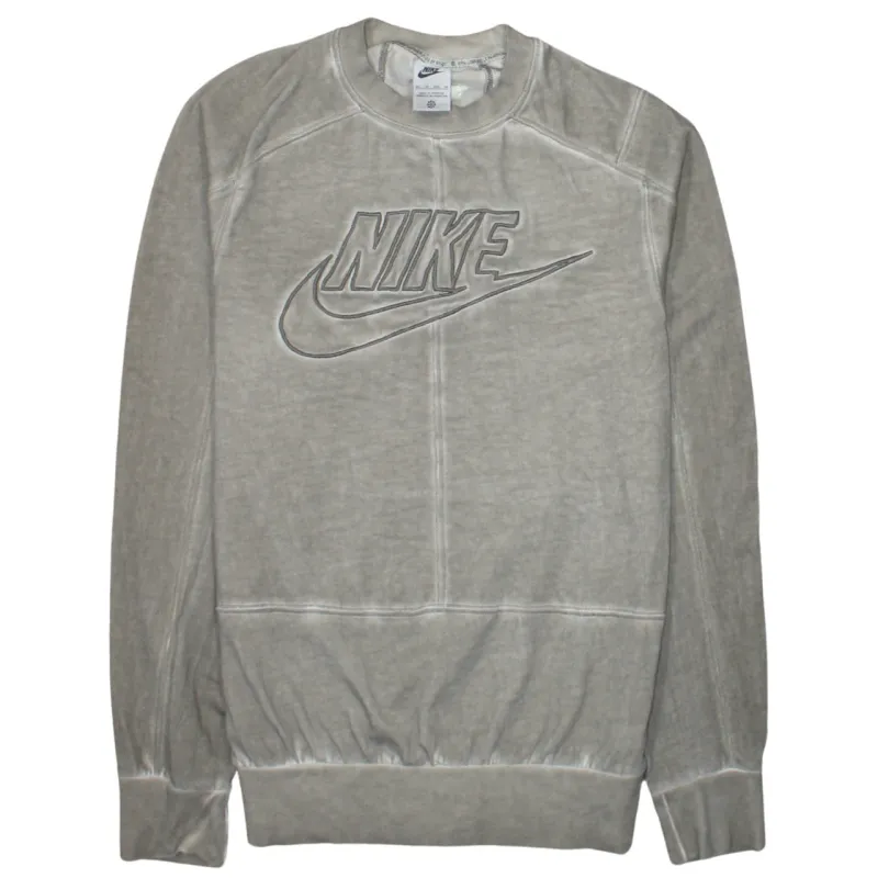 Nike 90's Center Middle Swoosh Crew Neck Sweatshirt XSmall Grey sold by Vintage Club