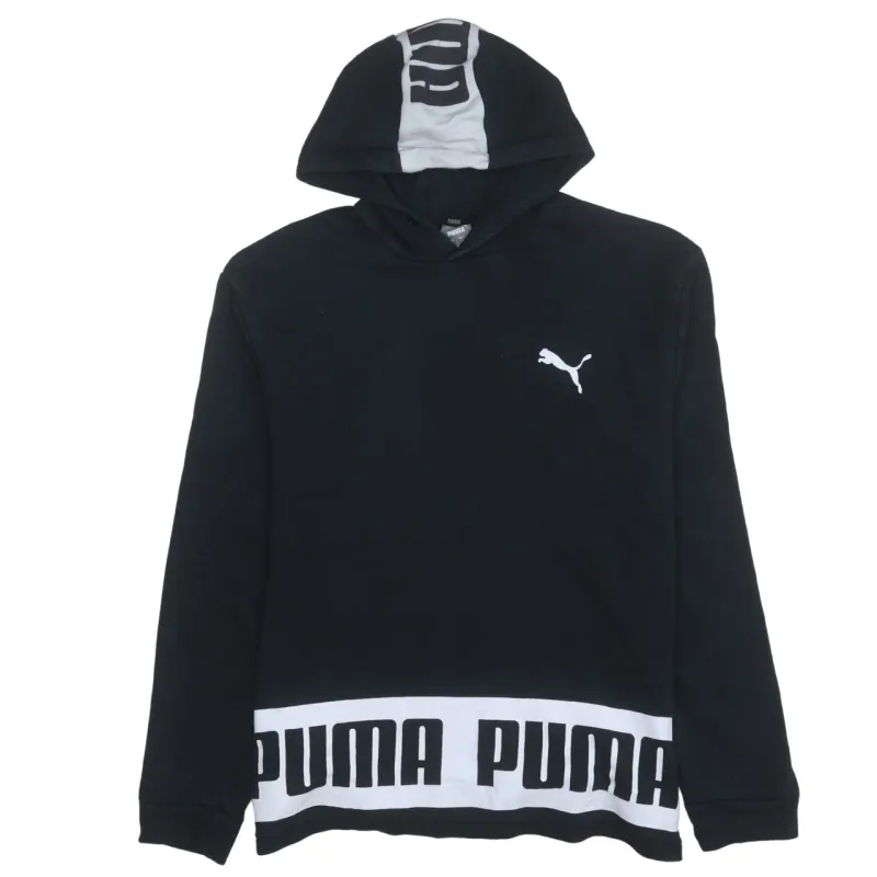 Puma 90's Loungewear Pullover Hoodie Large Black sold by Vintage Club