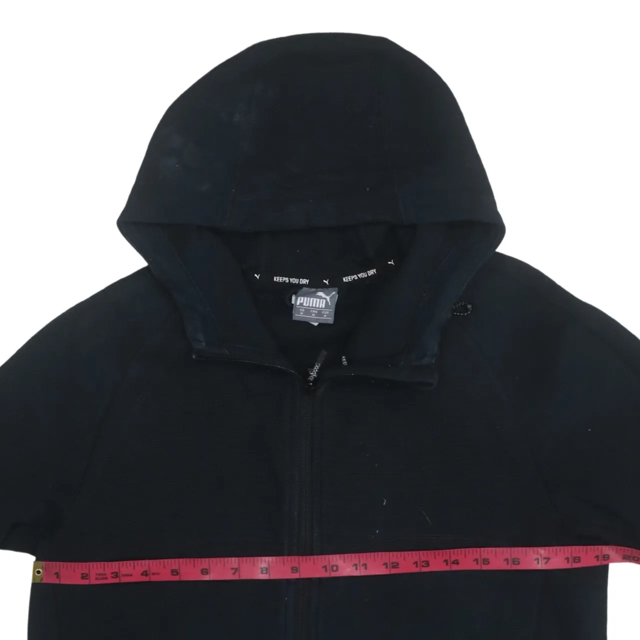 Puma 90's Sportswear Full Zip Up Hoodie Medium Black sold by Vintage Club product image thumbnail 5