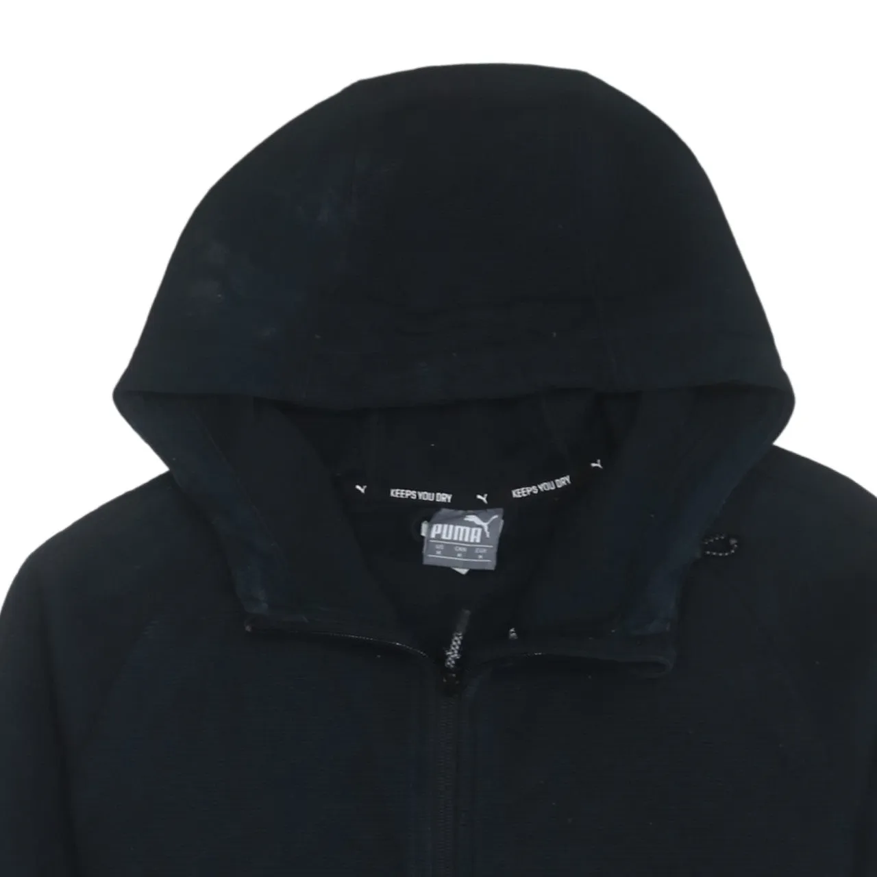 Puma 90's Sportswear Full Zip Up Hoodie Medium Black sold by Vintage Club product image thumbnail 3