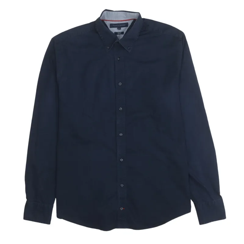 Tommy Hilfiger 90's Long Sleeve Button Up Shirt XLarge Navy Blue sold by Vintage Club