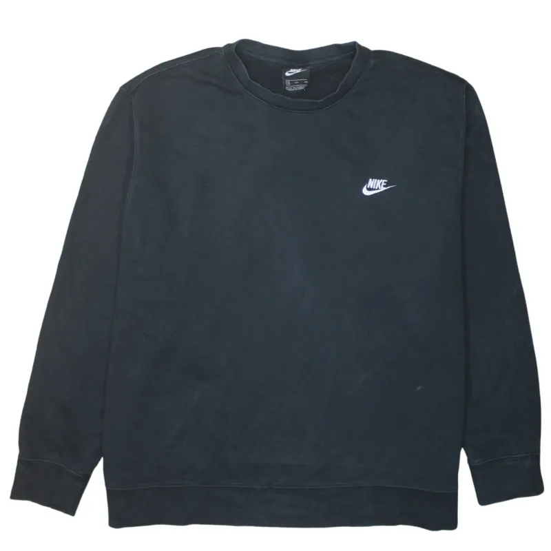 Nike 90's Swoosh Crew Neck Sweatshirt XXLarge (2XL) Black sold by Vintage Club