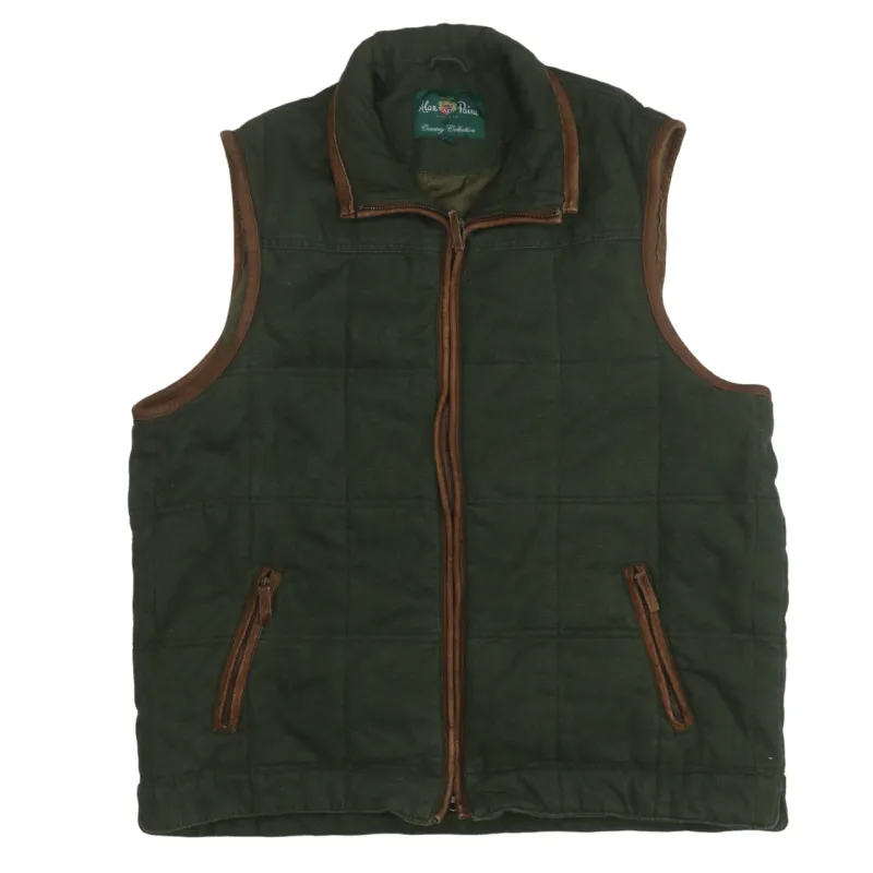 Alan Paine 90's Vest Sleeveless Full Zip Up Gilet XXLarge (2XL) Green sold by Vintage Club