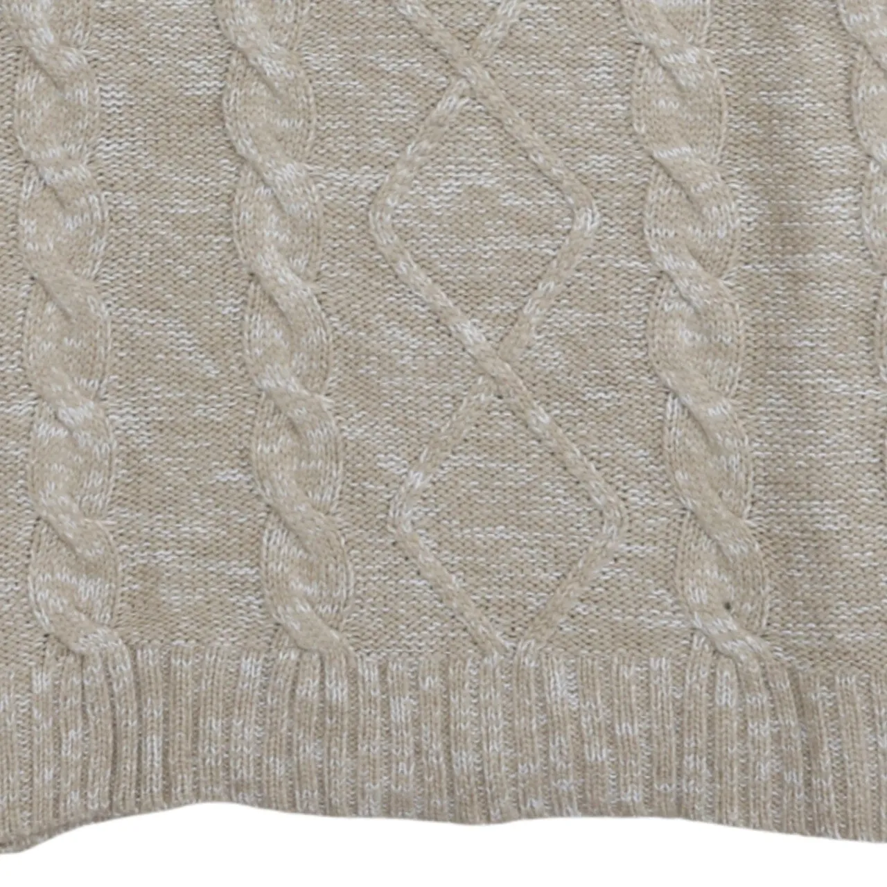 Retro 90's Plain Mock Neck Sweatshirt Medium Beige Cream sold by Vintage Club product image thumbnail 4