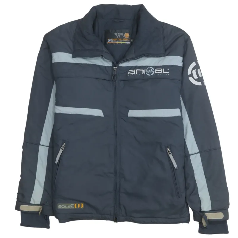 Animal 90's Lightweight Full Zip Up Windbreaker Small Grey sold by Vintage Club