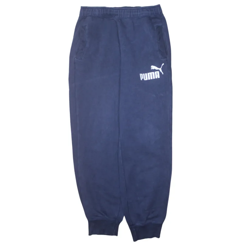 Puma 90's Rib Cuff Casual Joggers / Sweatpants Medium Navy Blue made by Puma