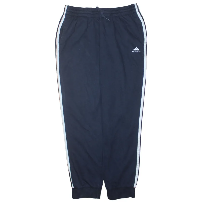 Adidas 90's 3 Stripes Casual Joggers / Sweatpants XLarge Navy Blue sold by Vintage Club