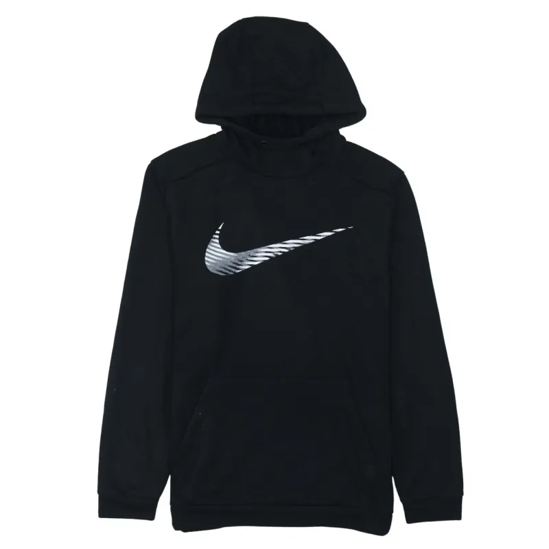 Nike 90's Center Middle Swoosh Pullover Hoodie Large Black sold by Vintage Club
