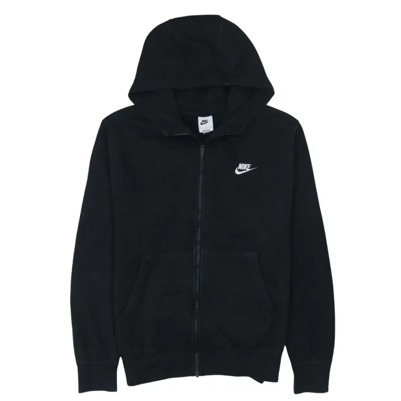 Nike 90's Swoosh Full Zip Up Hoodie Small Black sold by Vintage Club