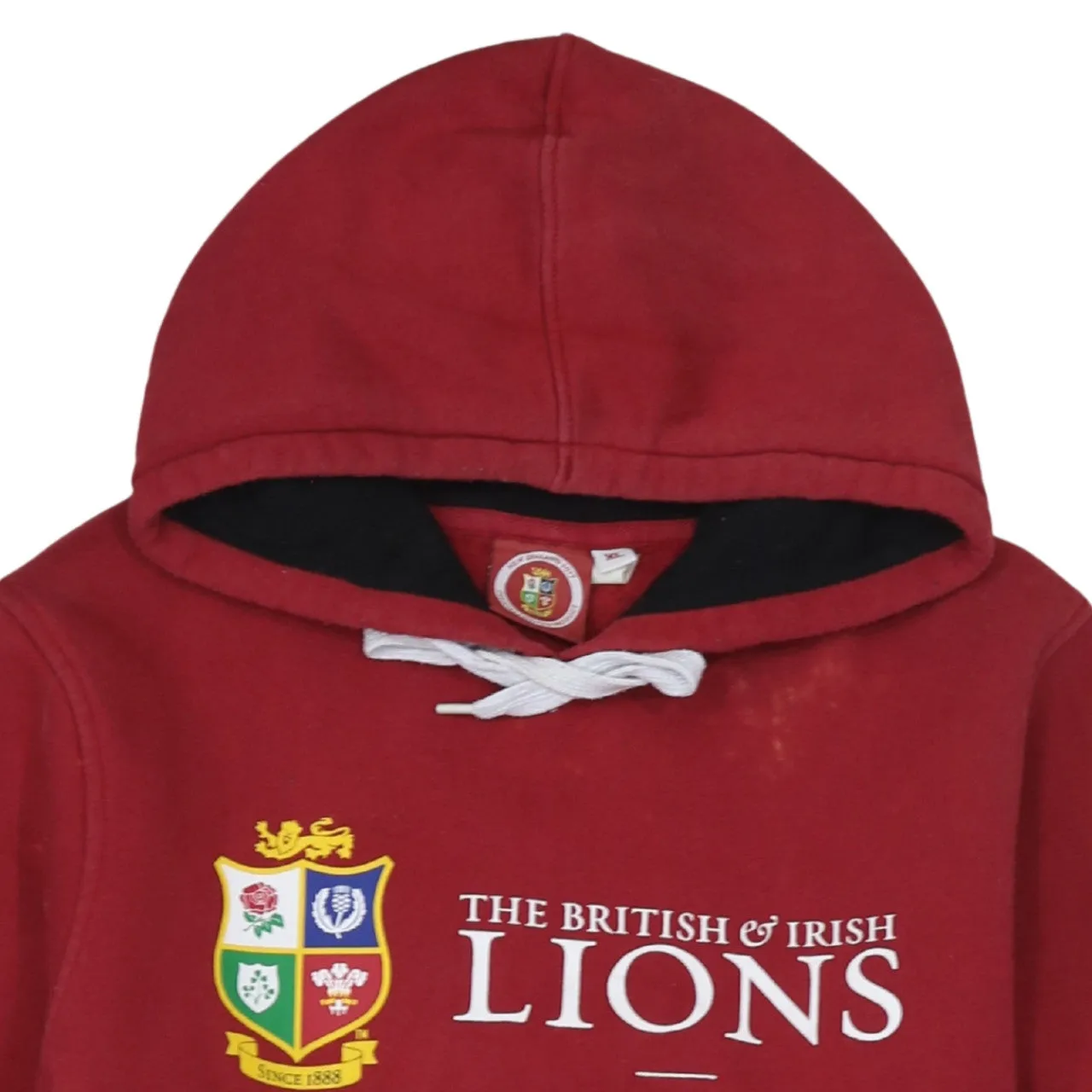 Retro 90's Drawstring Pockets Pullover Hoodie XLarge Red sold by Vintage Club product image thumbnail 3