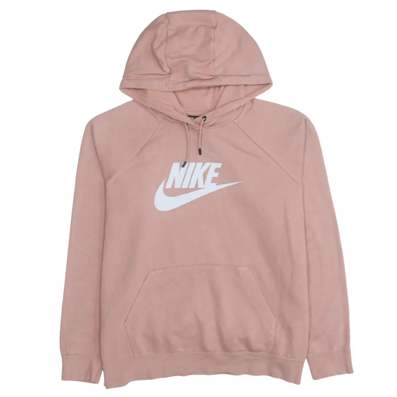 Nike 90's Center Middle Swoosh Pullover Hoodie Large Pink sold by Vintage Club