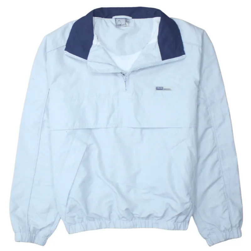 Retro 90's Lightweight Quarter Zip Windbreaker Large Blue sold by Vintage Club