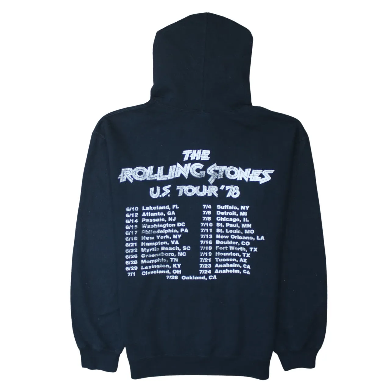 Gildan 90's The Rolling Stones Pullover Hoodie Small Black sold by Vintage Club product image thumbnail 2