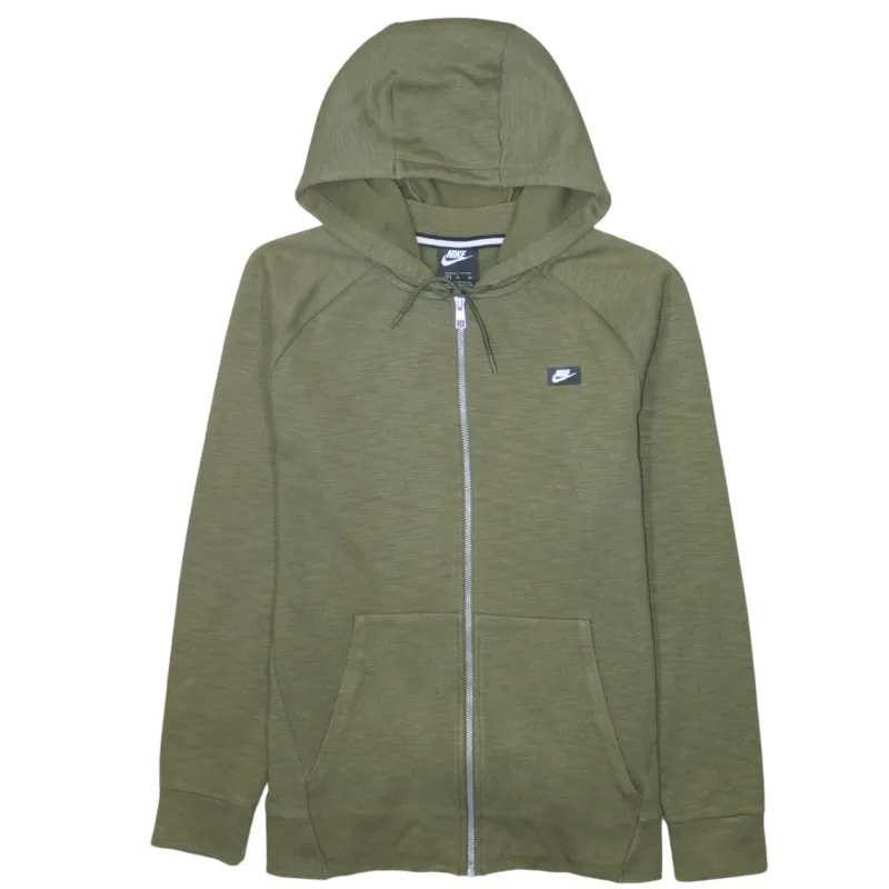 Nike 90's Swoosh Full Zip Up Hoodie Medium Green made by Nike