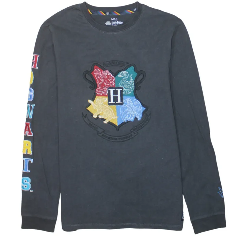 Harry Potter 90's Lightweight Crew Neck Sweatshirt Small Grey made by Vintage Club