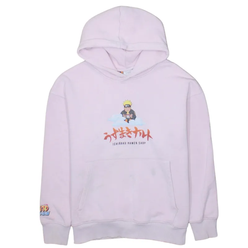 Zara 90's Drawstring Pockets Pullover Hoodie Medium  Pink sold by Vintage Club