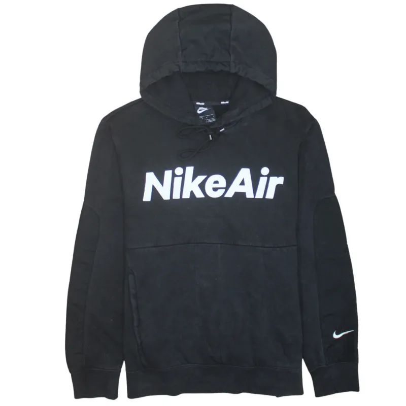 Nike 90's Swoosh Pullover Hoodie Large Black sold by Vintage Club