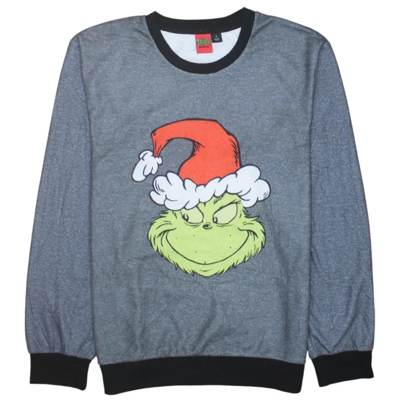 The Grinch 90's Lightweight Crew Neck Sweatshirt Medium Grey sold by Vintage Club