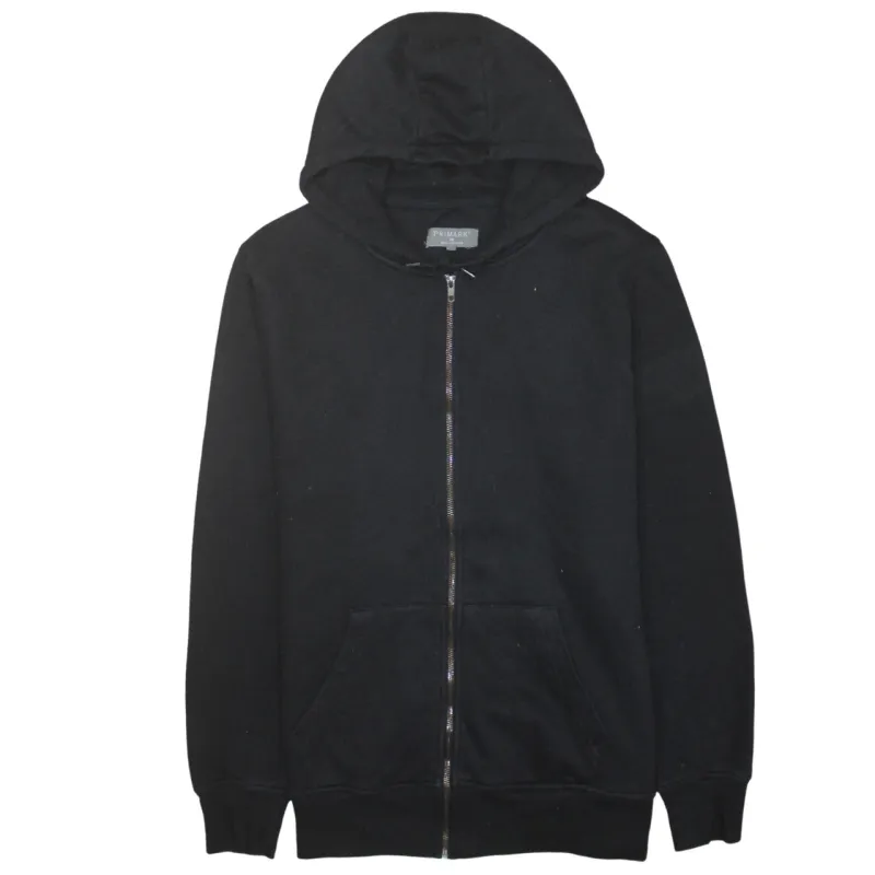 Primark 90's Plain Full Zip Up Hoodie XXLarge (2XL) Black made by Primark