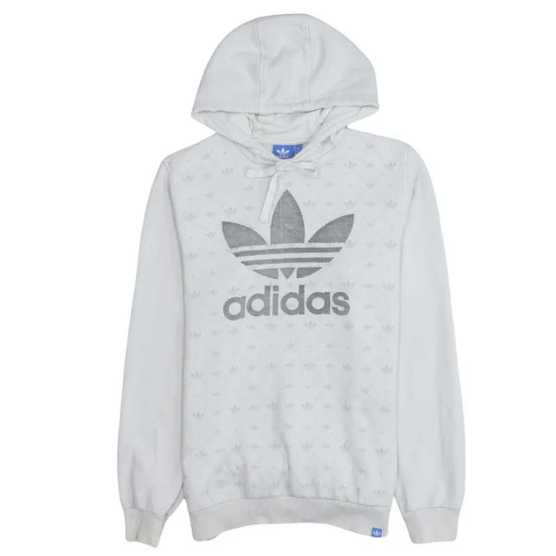 Adidas 90's Spellout Pullover Hoodie Small White sold by Vintage Club