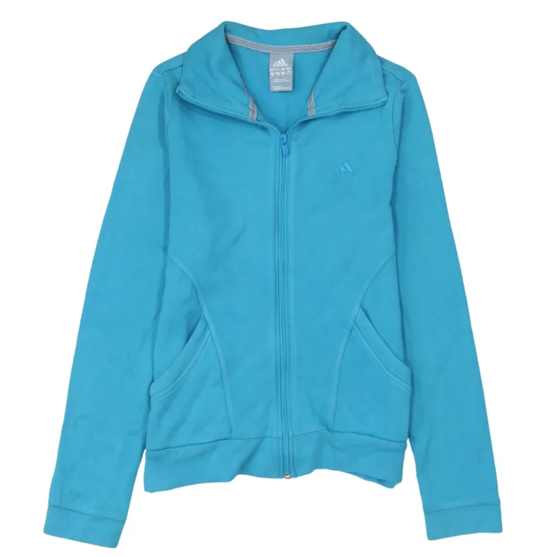 Adidas 90's Lightweight Full Zip Up Sweatshirt Medium  Blue made by Adidas