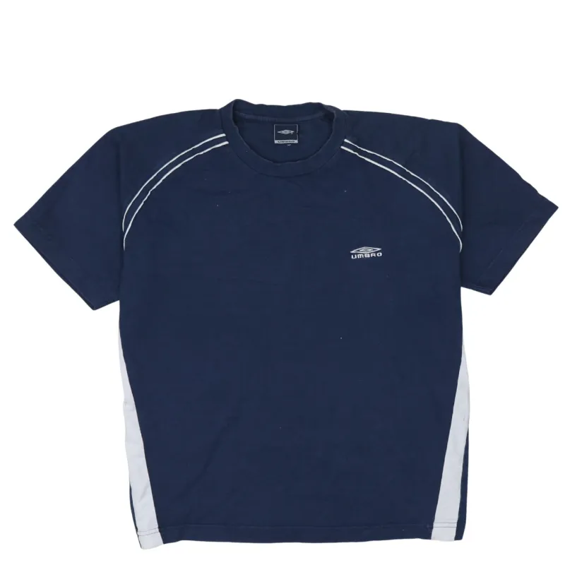 Umbro 90's Short Sleeves Crew Neck T Shirt Large Navy Blue sold by Vintage Club
