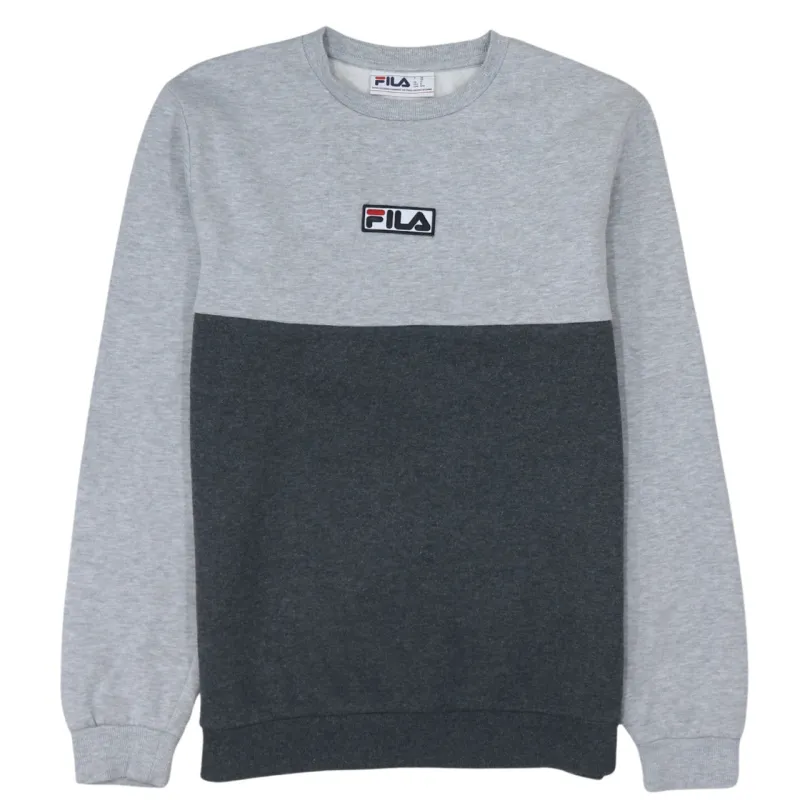 Fila 90's Lightweight Crew Neck Sweatshirt Medium Grey sold by Vintage Club