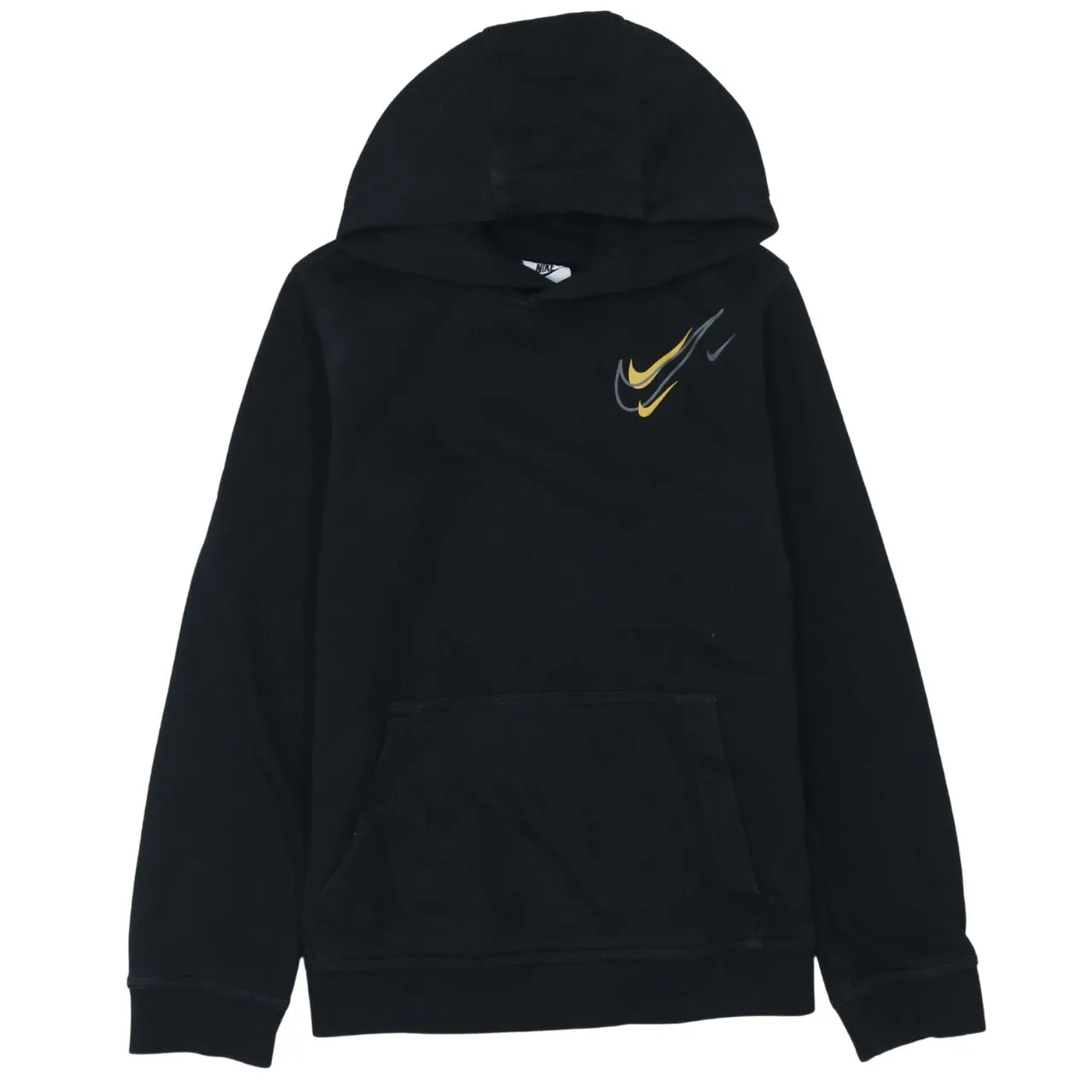 Nike 90's Swoosh Pullover Hoodie Large Black sold by Vintage Club