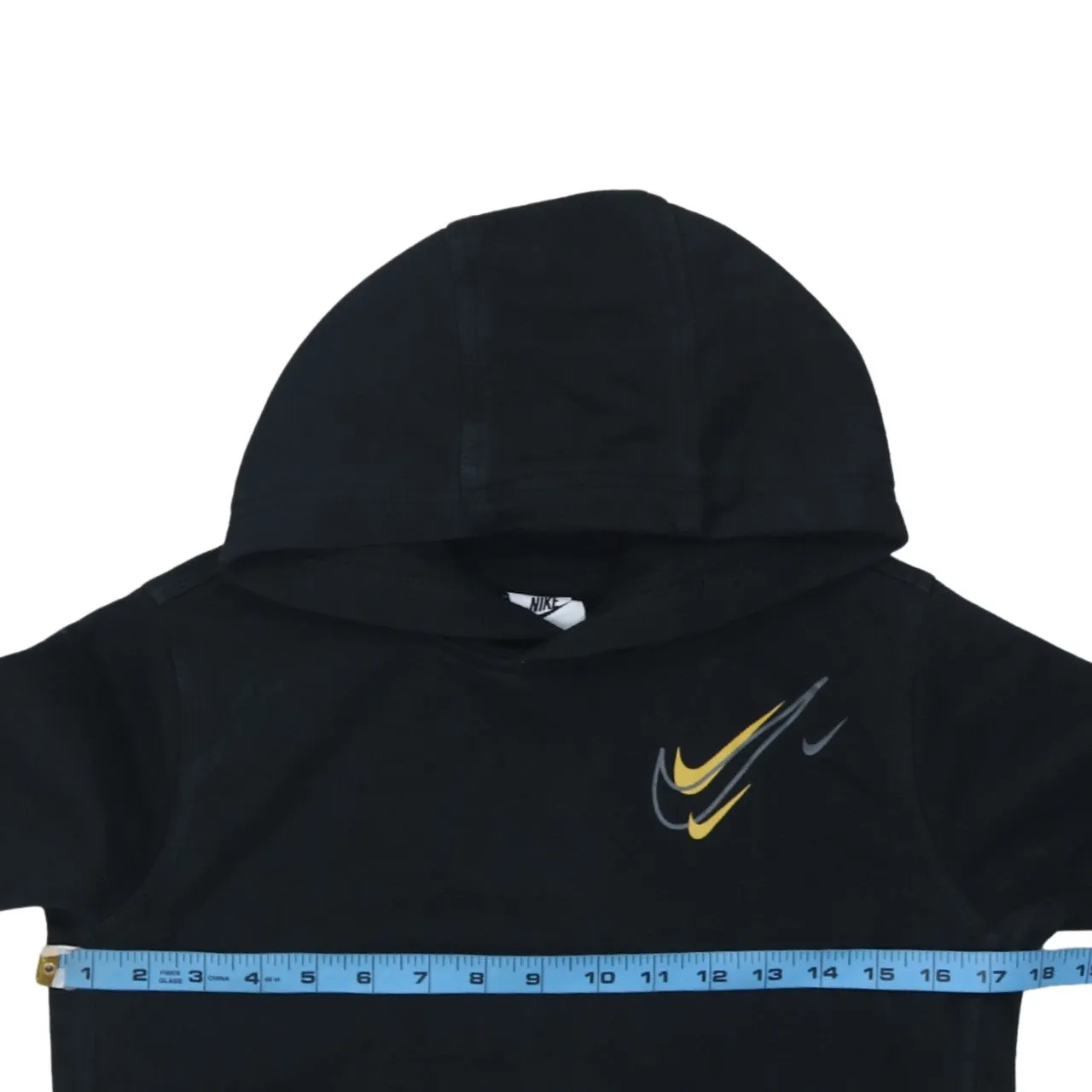 Nike 90's Swoosh Pullover Hoodie Large Black sold by Vintage Club product image thumbnail 5