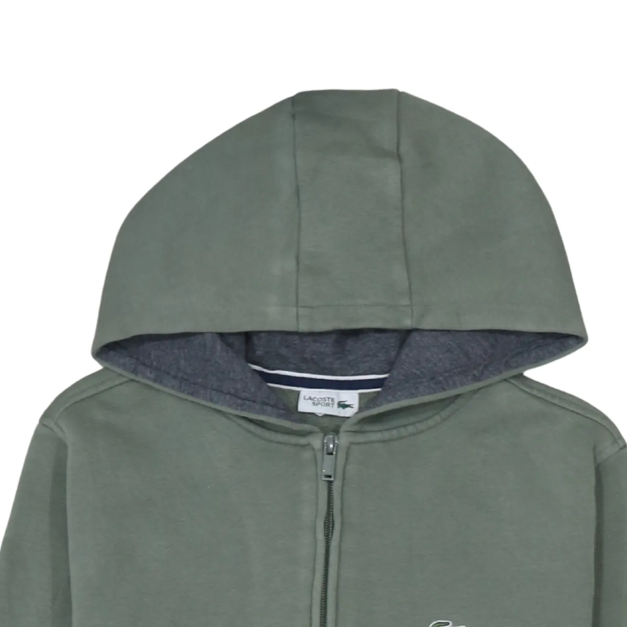 Lacoste 90's Sportswear Full Zip Up Hoodie Medium Green sold by Vintage Club product image thumbnail 3