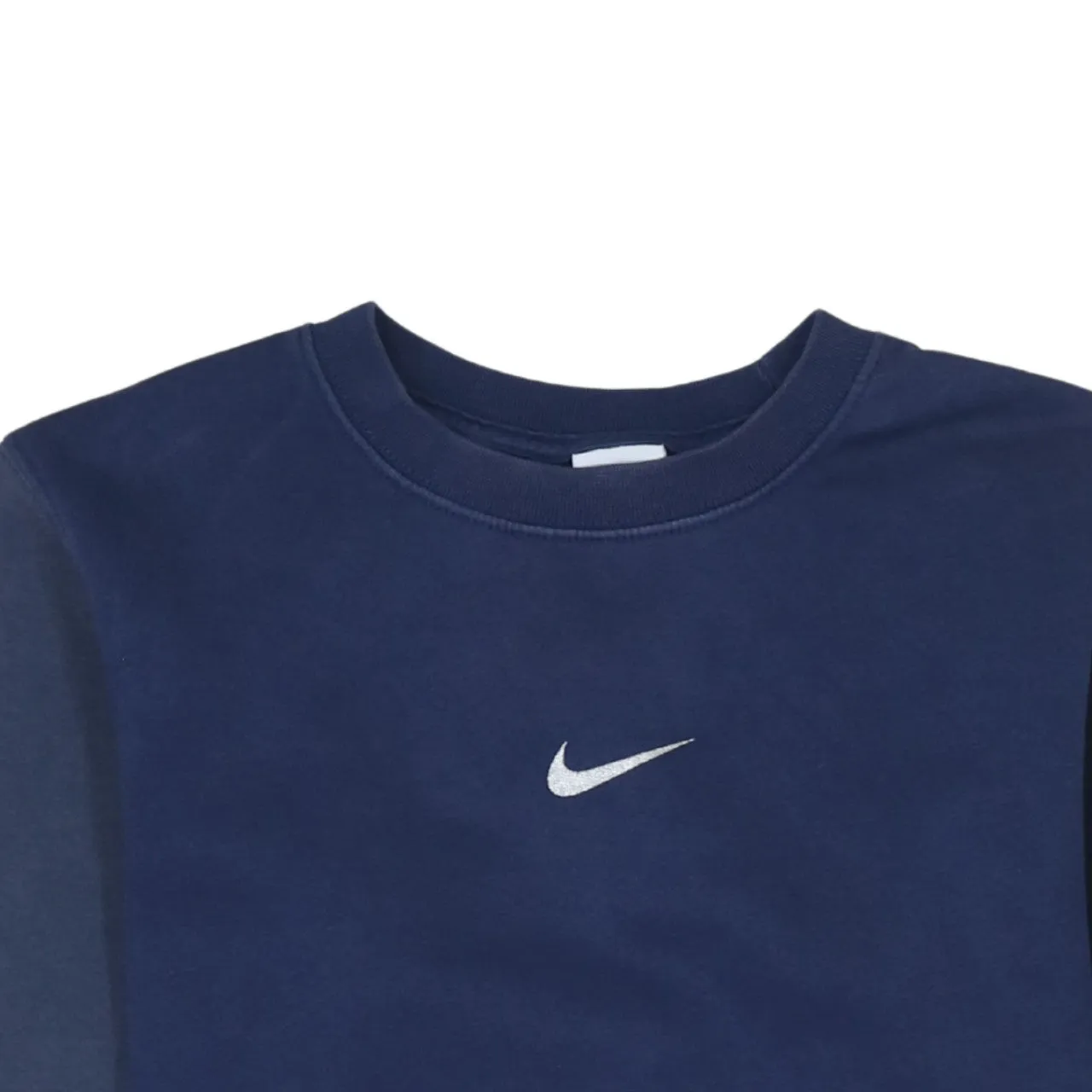 Nike 90's Center Middle Swoosh Crew Neck Sweatshirt XSmall Navy Blue sold by Vintage Club product image thumbnail 3