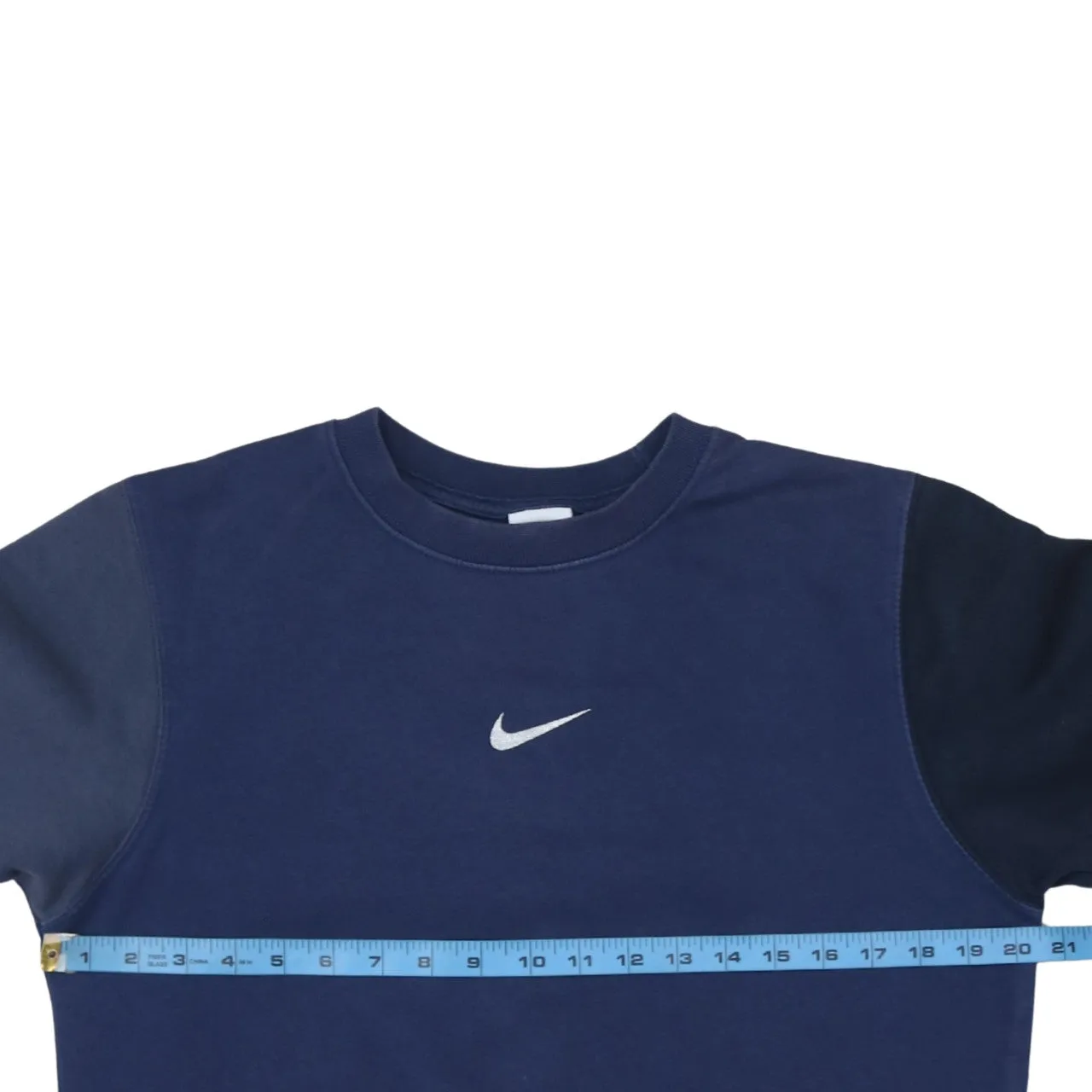 Nike 90's Center Middle Swoosh Crew Neck Sweatshirt XSmall Navy Blue sold by Vintage Club product image thumbnail 5